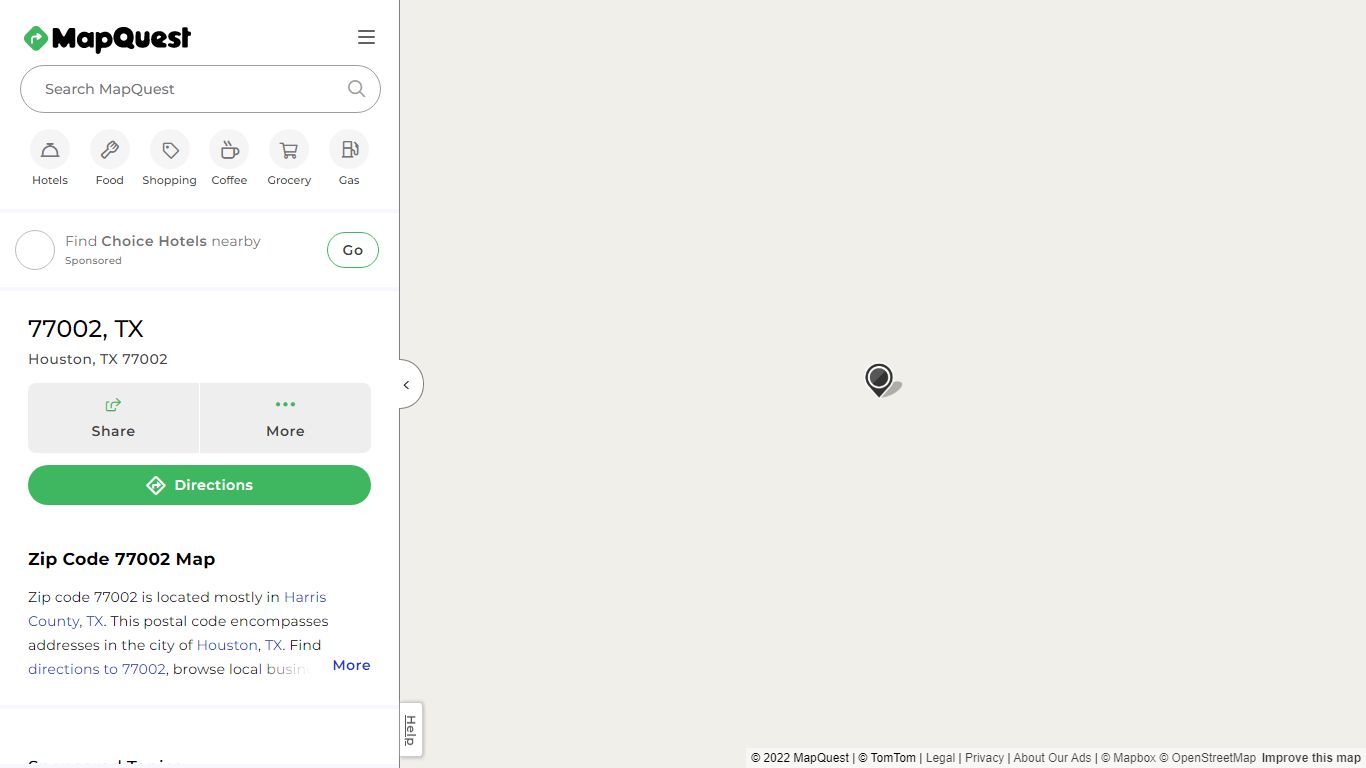 77002, Houston, TX Zip Code Map - MapQuest